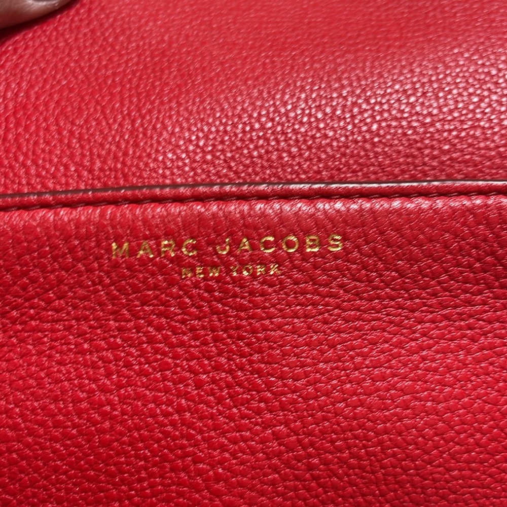 Marc Jacob’s Red Leather Empire City Crossbody Purse - Picture 5 of 15